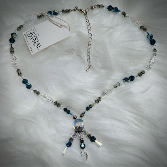 🆕 Crystallized Swarovski Elements Necklace, Blue - Picture 2 of 2